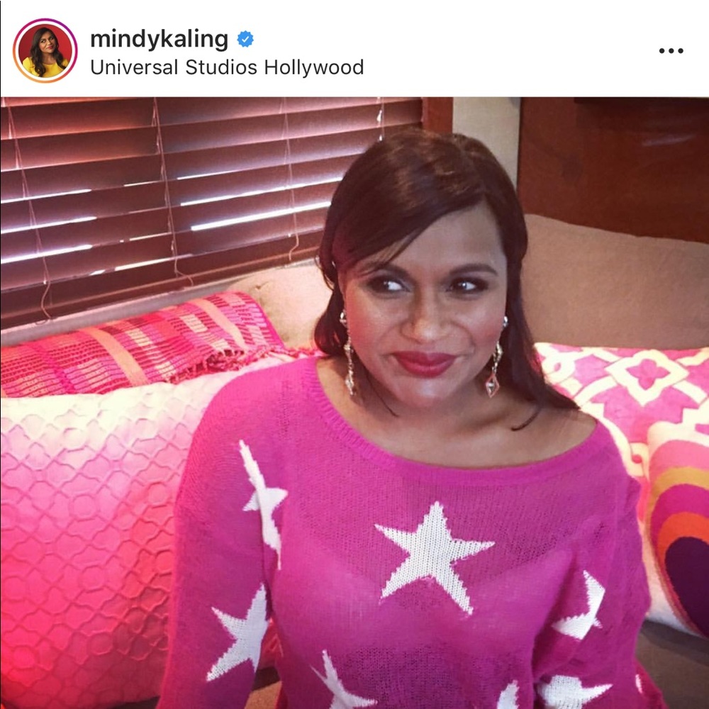 Pink star sweater